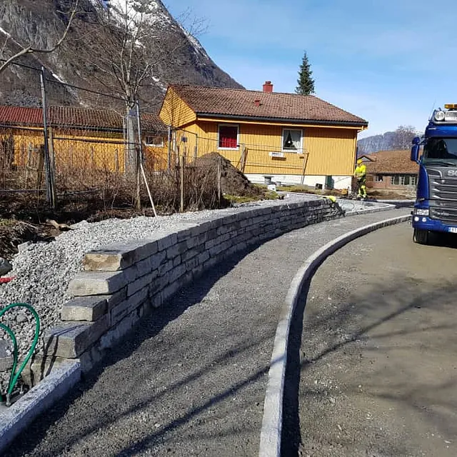 Eidfjord bygdaheim grunnarbeid for Obast Vest