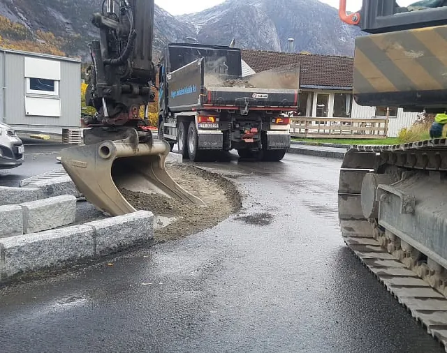 Eidfjord bygdaheim grunnarbeid for Obast Vest