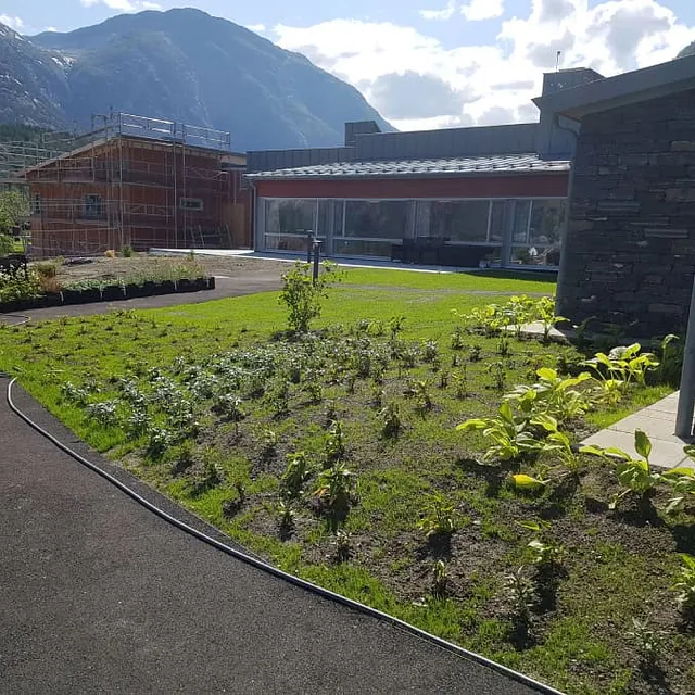 Eidfjord bygdaheim grunnarbeid for Obast Vest